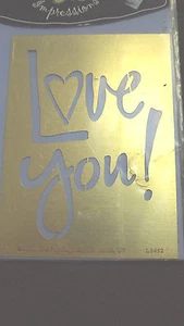 Brass Emboss Stencil Roller Machine Valentine Wedding Love Engagement Paper Card - Afbeelding 1 van 19