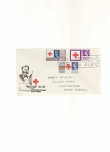 British First Day Cover Red Cross Centenary Congress 15/8/1963-London WC - Picture 1 of 1