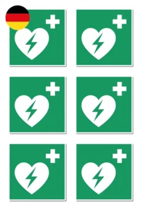 Automatisierter Externer Defibrillator (AED), Rettungszeichen: E010 - DIN EN 70 - Bild 1 von 5