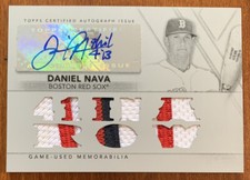 Daniel NAVA🔥2015 Topps Triple Threads White Whale Relic Auto #TTAR-DN3 1/1 NM📈