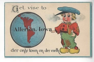 1916 Greetings from Allerton, Iowa - Picture 1 of 2