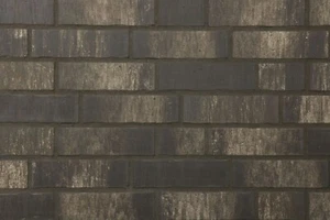 Klinker-Riemchen, schwarz-bunt rustikal, NF-Format, 1. Sorte - Bild 1 von 2