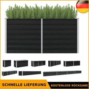 Hochbeet Pflanzkübel Gartenbeet Pflanzkasten Anthrazit Verzinkter Stahl vidaXL - Bild 1 von 134