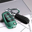 Produktbild - Grün Klapp Schlüsselhülle Fernbedienung Cover Schutz für Audi TT A3 A4 A6 Q5 Q7