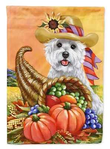Westie Autumn Flag - Picture 1 of 15