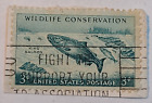 U.S. Postage ~ Wildlife Conservation Series King Salmon ~ Posted ~ 1951 ~ G26