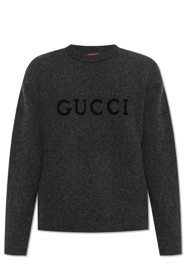 GUCCI Gray Wool/Cashmere Sweater New And Authentic - Image 1 of 1
