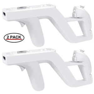 [2 Pack] Zapper Gun Compatible with Nintendo Wii Remote Wiimote Controller - Afbeelding 1 van 7