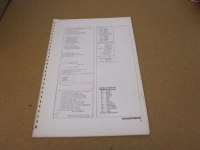Ford Thunderbird 1976 diagrama de cableado hoja esquemas manual de servicio Foto 1 de 2