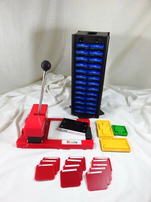 Lot Sizzix Original Red Machine +  50 Dies + Storage Tower + Converter - Image 1 of 4
