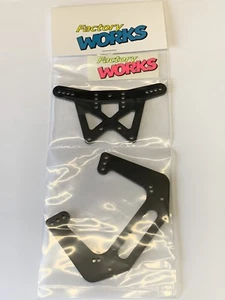 Factory Works Worlds Repro shock tower set FOR RC10 w/Big Bore w/ B6 Wing Mounts - Picture 1 of 3