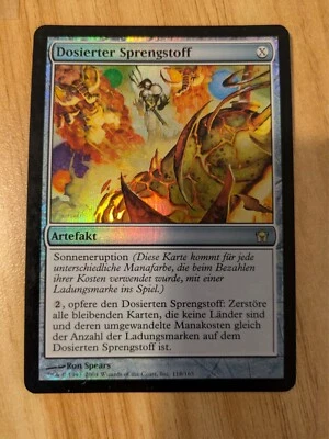 MtG *FOIL* Engineered Explosives from Fifth Dawn, German, LP - Image 1 of 3