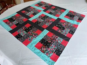 28x28 VINTAGE TABLE TOPPER HANDMADE NEWLY MADE ONE OF A KIND - Picture 1 of 2