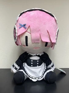 New Re:Zero Starting Life in Another World Pink Plush Toy Ram Maid clothes Taito - Picture 1 of 3