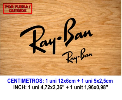 Sticker Vinilo Decal Vinyl Aufkleber Adesivi Autocollant Ray-Ban Ray Ban RayBan - Imagen 1 de 3