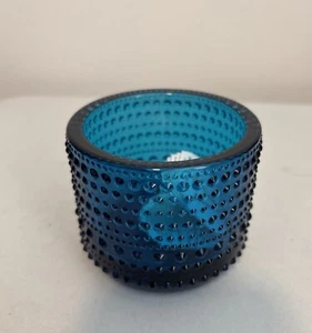 IITTALA FINLAND KASTEHELMI CANDLE HOLDER TEALIGHT TURQUOISE - Picture 1 of 6