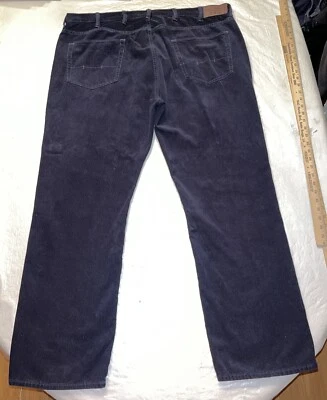 Polo Ralph Lauren corduroy pants mens 44B/32 44 Big 44/32 navy blue black - Image 1 of 4