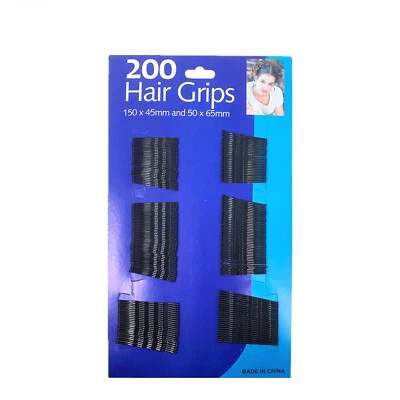 800 Pcs Black Wavy Hair Clips Bobby Pins Hair Grips Secure Hold Salon Styling - Image 1 of 4