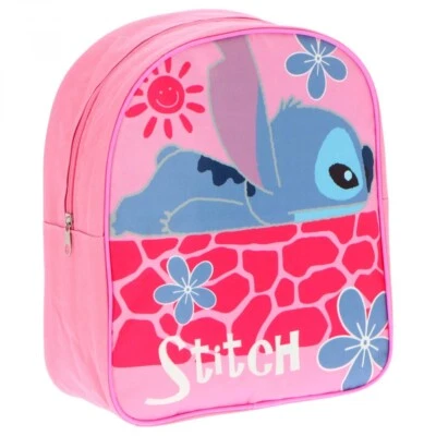 Zaino zainetto Disney Stitch rosa Scuola materna Asilo Tempo libero Idea regalo - Immagine 1 di 4