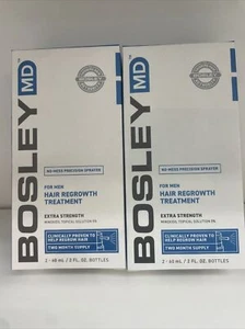 Lot Of 2 BOSLEY MD FOR MEN HAIR REGROWTH TREATMENT 2 X 2floz Per Box EXP 05/2024 - Picture 1 of 2