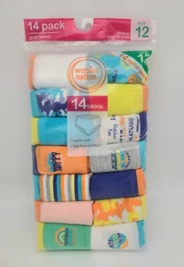 Wonder Nation Girls Bikini Underwear 14 Pack Summer Theme Tagless Cotton - Picture 1 of 5