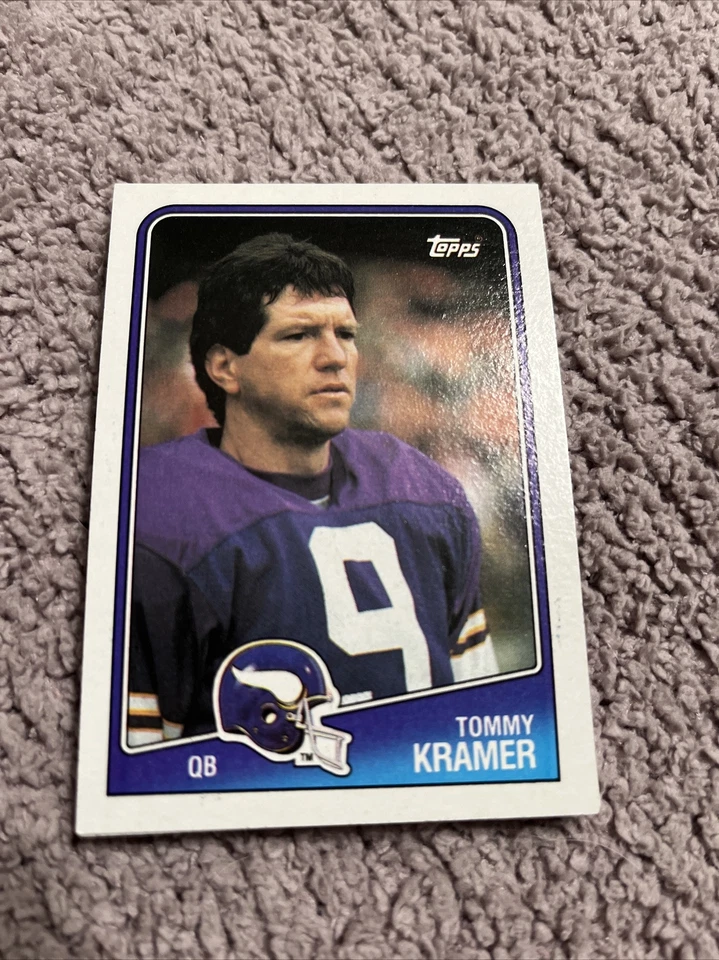 1988 Topps Football  #148 Tommy Kramer  Minnesota Vikings - Image 1 of 1