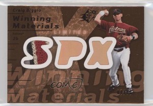 2007 SPx Winning Materials Limited Bronze /50 Craig Biggio #WM-CB Patch HOF
