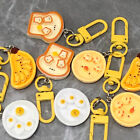 Joli porte-clés pain grillé œuf de bande dessinée banane porte-clés Kawaii nourriture porte-clés sacs penda sp