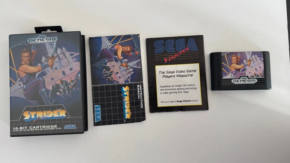 Strider Sega Genesis 1990 CIB Complete in Box - Image 1 of 4