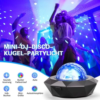 2PCS LED Strobe Discokugel Lichteffekt RGB USB Bühnenbeleuchtung Party Show - Bild 1 von 4