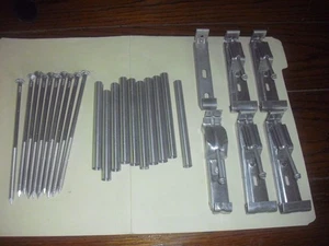 10 Aluminium 7" Regenrinnennägel & Abstandshalter & 5 hängende Halterungen, Neu NOS - Bild 1 von 4
