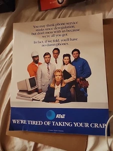 AT&T AD PARODY LIFE MAGAZINE PROP FOR DUDLEY MOORE MOVIE CRAZY PEOPLE APPX 10X12 - Picture 1 of 7