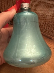 Vintage Jumbo XL Shiny Brite Bell Store Display Glass Ornament 5.5" USA - Picture 1 of 5
