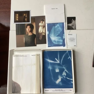 RM: Indigo Clear w/Blue Splatter CD + Photocard & Book, Lyric Foldout. BTS - Picture 1 of 3