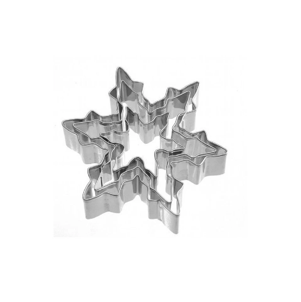 Neustanlo® Keksausstecher Ausstecher Weihnachtsausstecher Eiskristall Edelstahl  - Bild 1 von 1