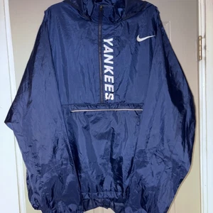 Vtg Nike New York Yankees NY Center Swoosh Windbreaker Pullover Jacket Sz XL  - Picture 1 of 15