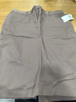 Anne Klein Womens 4 Pettite Skirt Cocoa Brown Nwt - Image 1 of 4