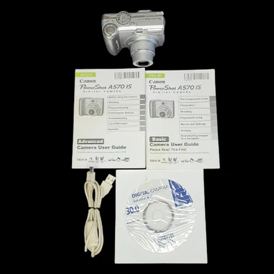 Canon PowerShot A570 IS Manuals Cable As Is - Image 1 of 4