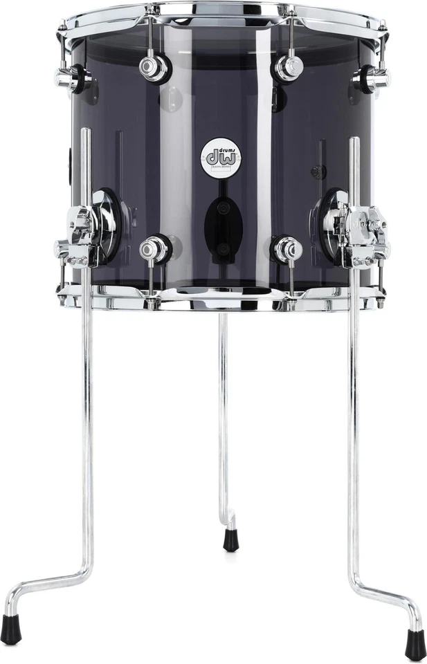 Tom de piso acrílico serie DW Design - 12 pulgadas x 14 pulgadas - vidrio ahumado Foto 1 de 1