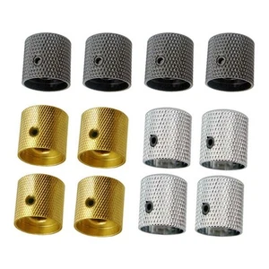 4PCS Brass Tone & Volume Cylinder Hole Knobs For Electric - Picture 1 of 13