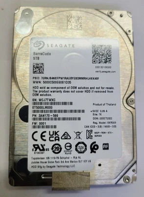 Disco duro Seagate 5 TB 2,5" SATA HDD-ST5000LM000-2AN170 Foto 1 de 3