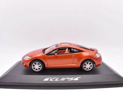 Modellino auto scala 1:43 mitsubishi eclipse diecast modellismo statico orange - Immagine 1 di 4
