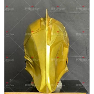 Black Adam Doctor Fate Cosplay Prop Gold Helmet FRP Full Face Mask Halloween  - Image 1 of 4