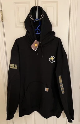 Iowa Hawkeyes Fútbol Sudadera Taburete de Bar Deportes Carhartt Ajuste Original Talla XXL Foto 1 de 4