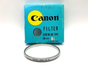 Canon UV IN Silver UV 1x Boxed Filter 48mm Circular Filter Thread - Picture 1 of 1
