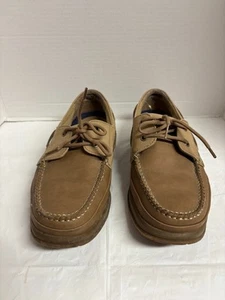 Mocasines State Street para hombre talla 9 tostados con cordones - Imagen 1 de 10