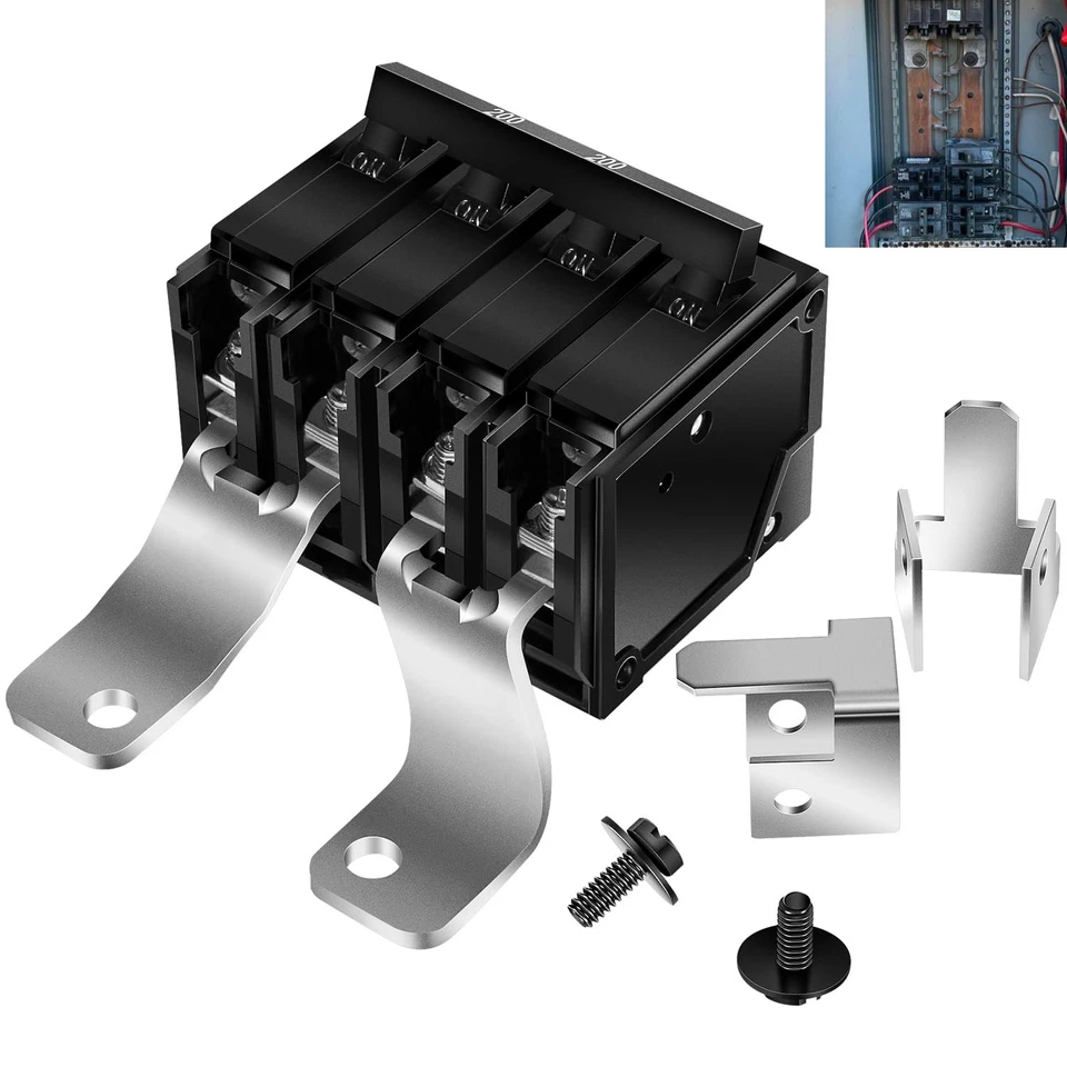 Kit de conversión de interruptor principal de 2 polos #MBK200 200 amperios para centros de carga Siemens EQ Foto 1 de 4
