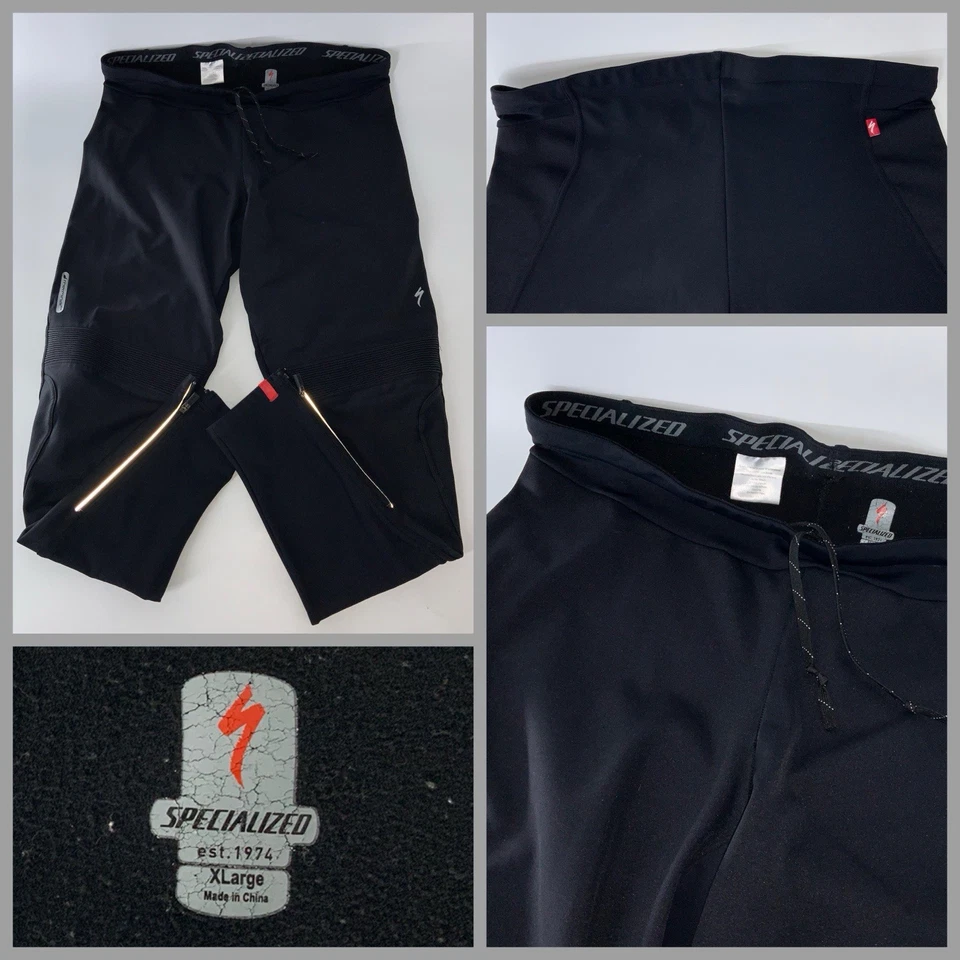 Pantalones de ciclismo especializados para mujer XL negros térmicos forrados con cordón YGI Foto 1 de 4