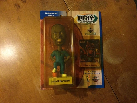 2001 Latrell Sprewell All-Star Warm Up Edition Upper Deck Play Makers Bobblehead Cover