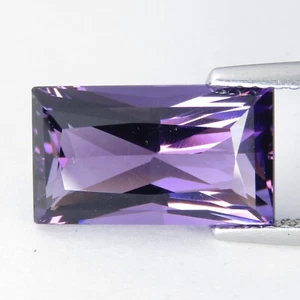 5.39Cts Mesmerizing Natural Purple Amethyst Radiant Cut Loose Gemstone Ref-VDO - Picture 1 of 6
